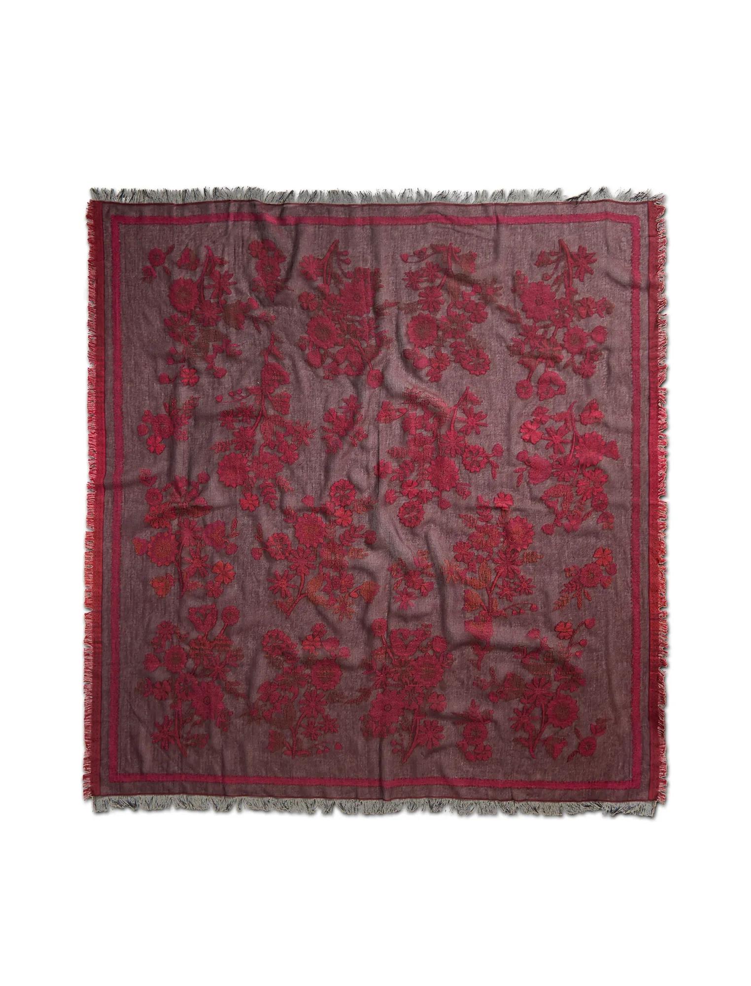 JACQUARD FLORAL SCARF, image 2