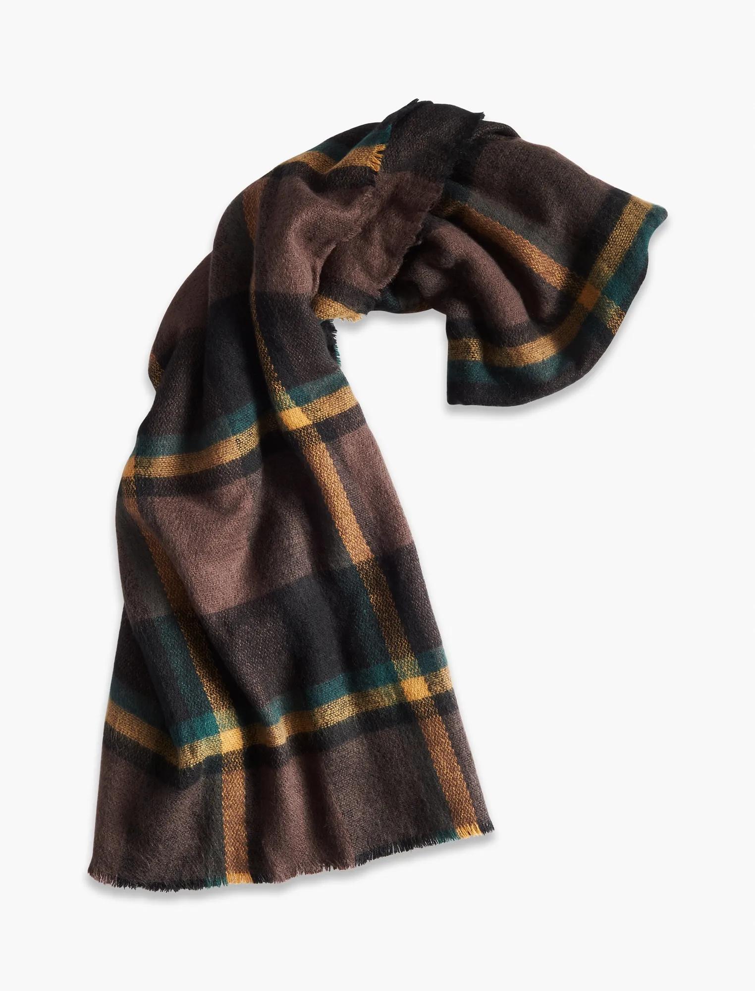 BRUSHED PLAID SCARF, image 1