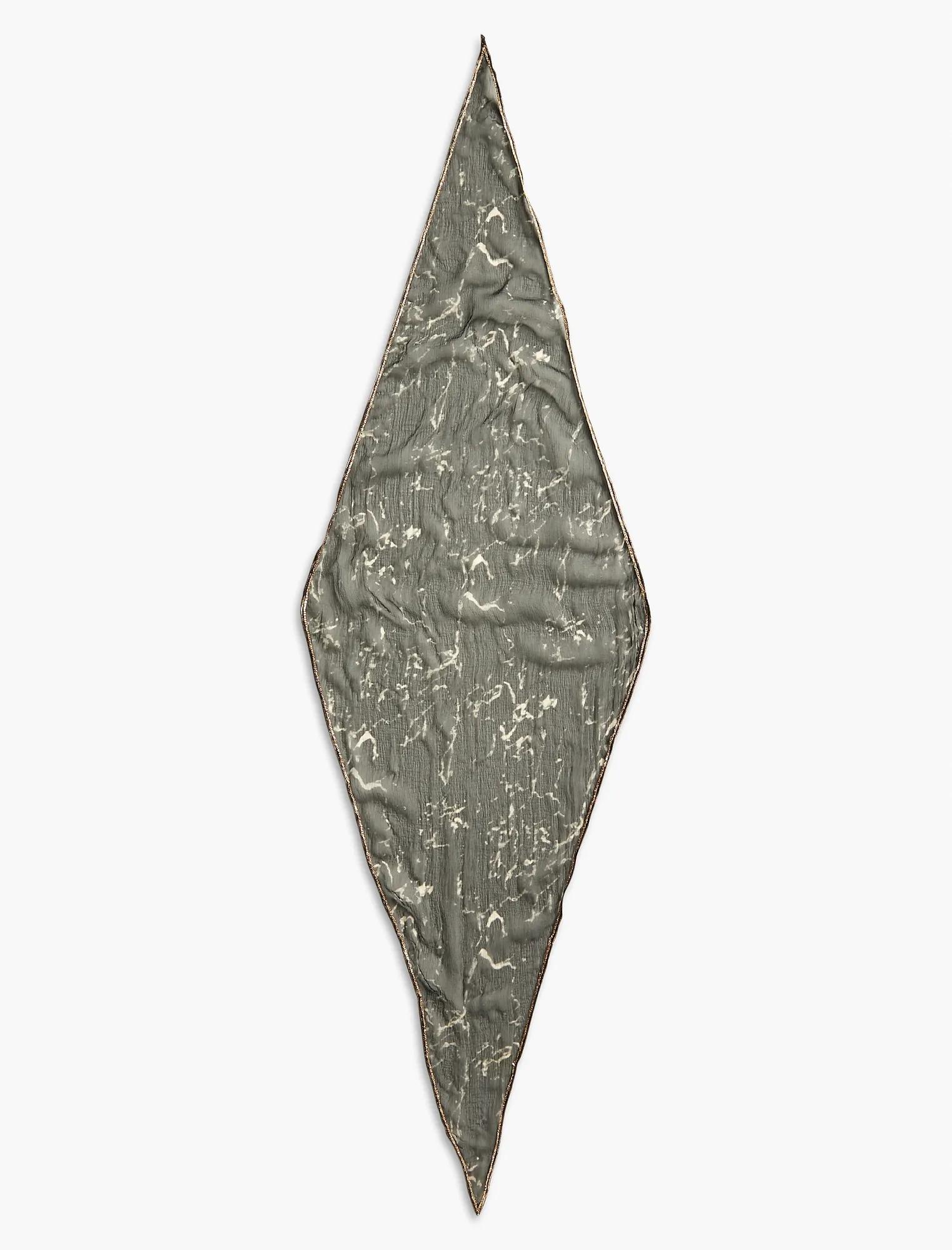 MARBLE METALLIC SCARF, image 2