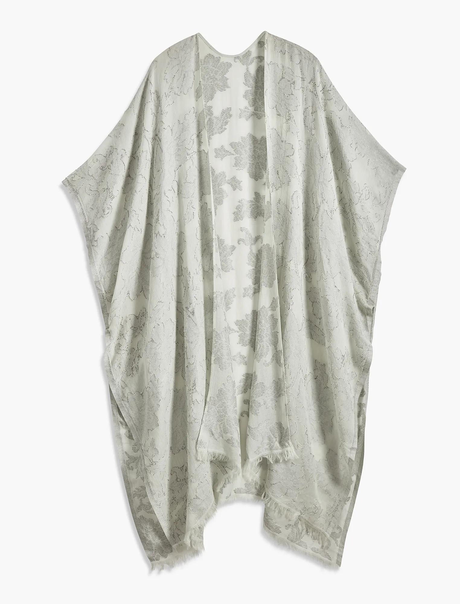 FLORAL JACQUARD KIMONO, image 2