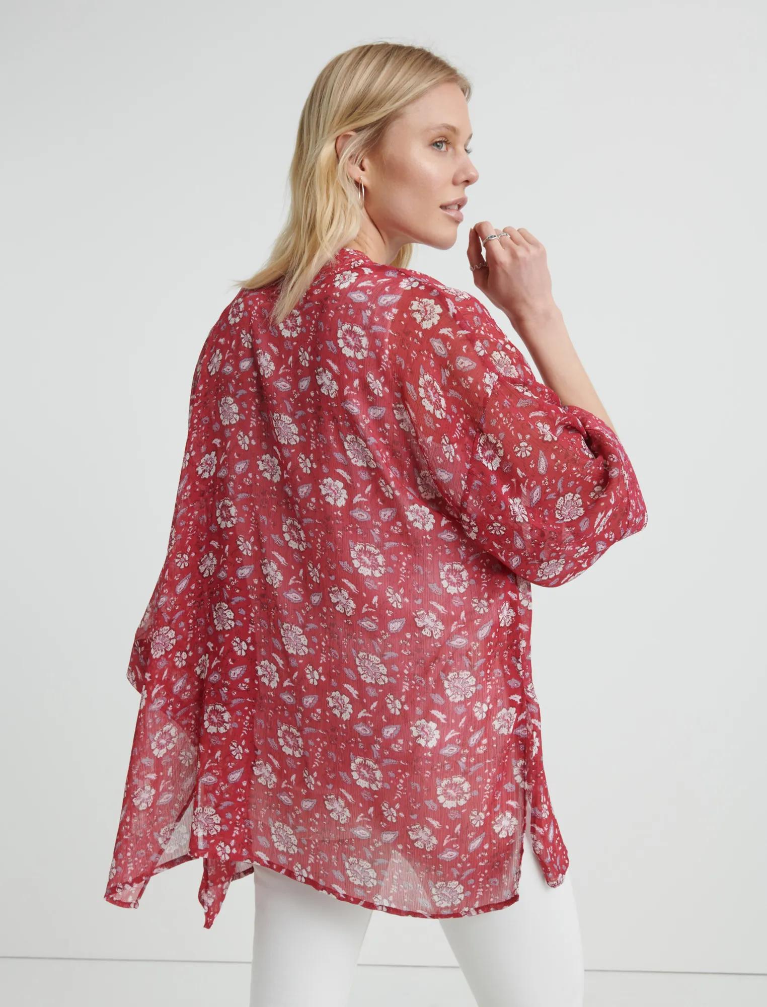 FLORAL PRINT KIMONO, image 3
