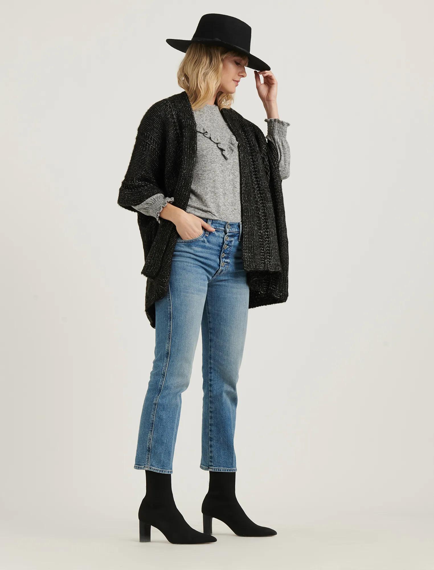 OPEN KNIT KIMONO, image 2