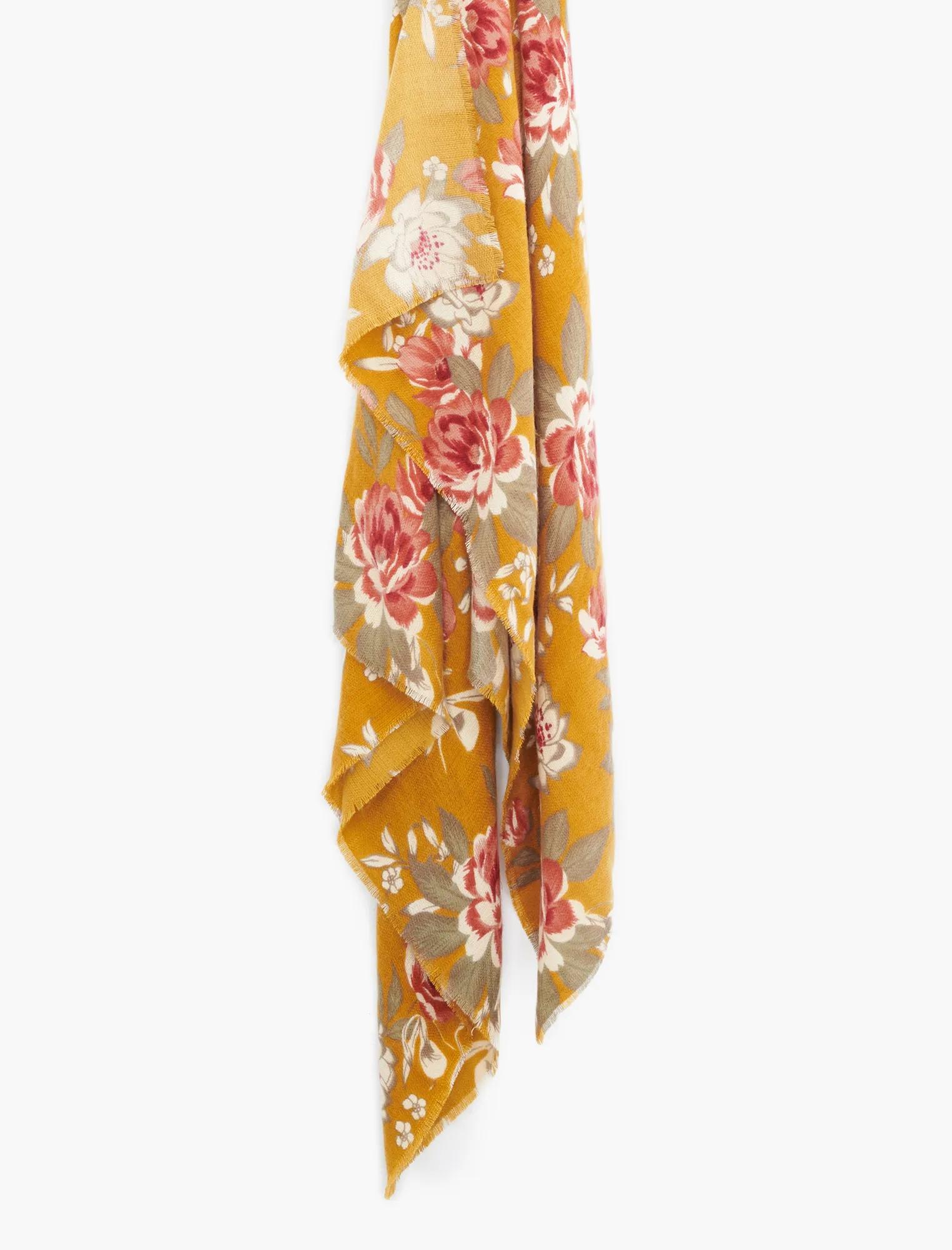 BRUSHED FLORAL SCARF, image 1