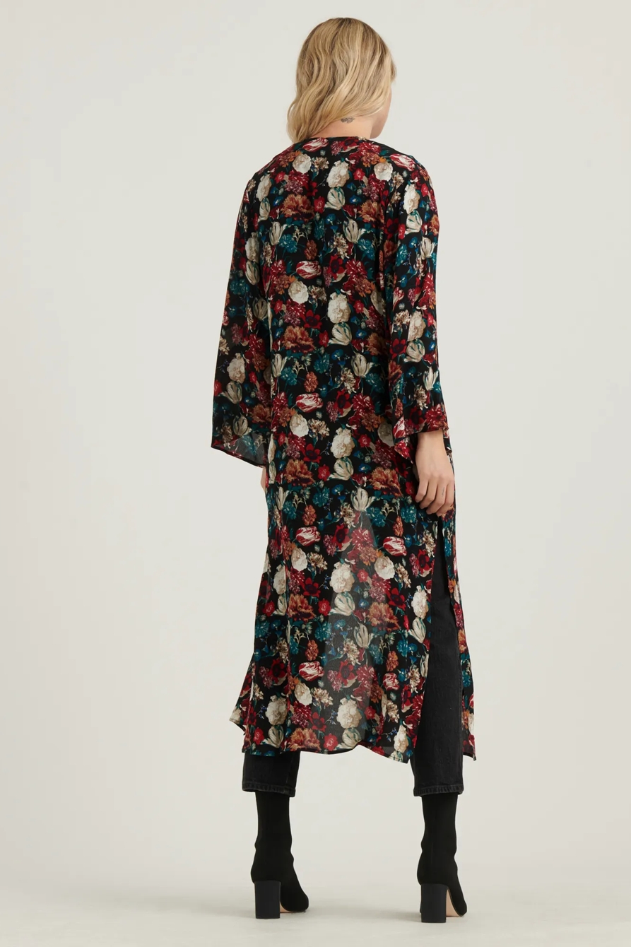 MULTI FLORAL DUSTER KIMONO, image 4