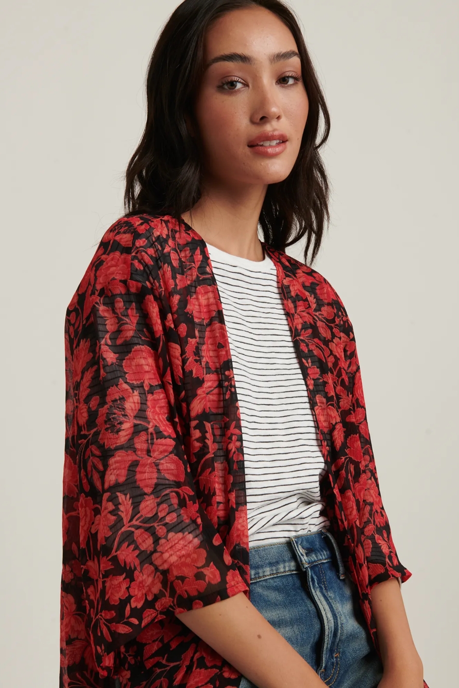 FLORAL DUSTER KIMONO, image 1