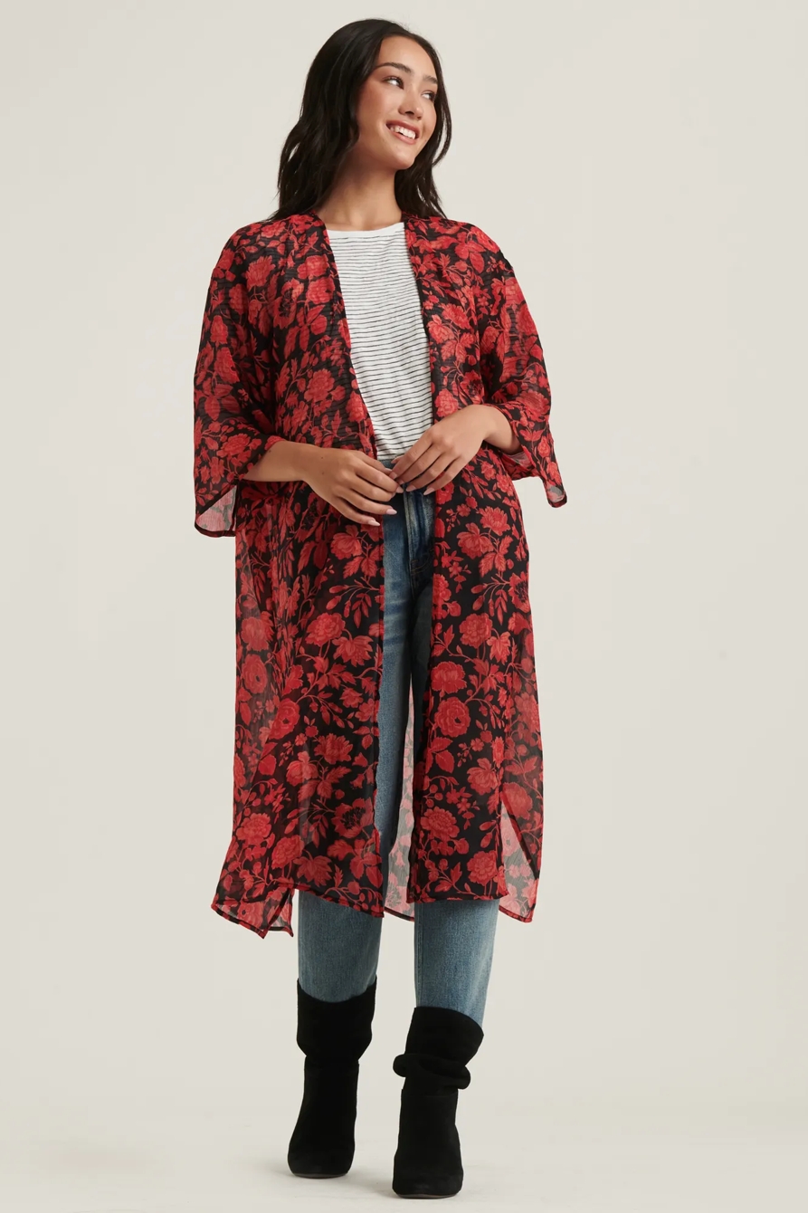 FLORAL DUSTER KIMONO, image 2