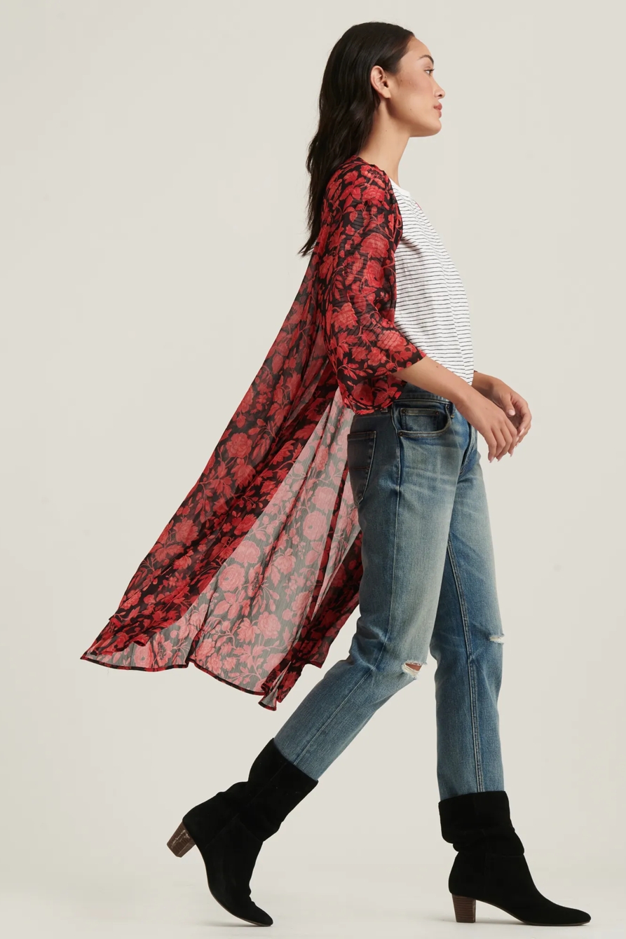 FLORAL DUSTER KIMONO, image 3