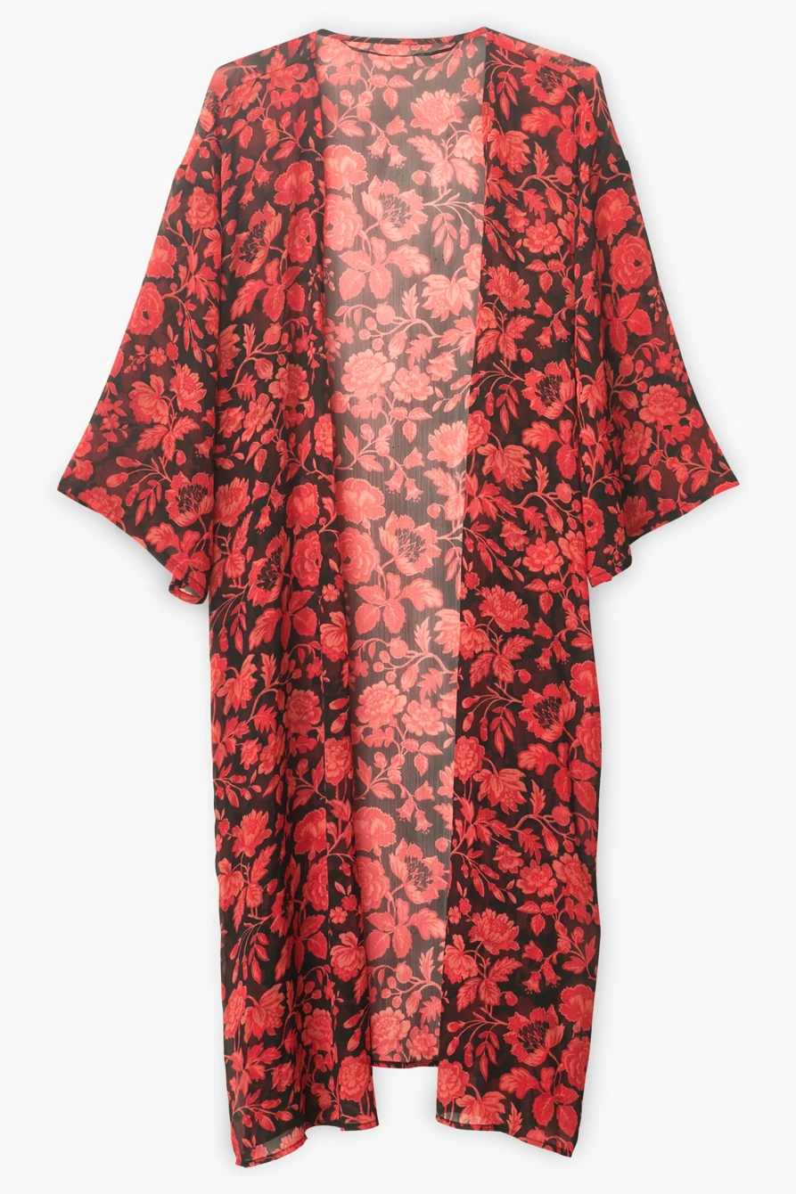 FLORAL DUSTER KIMONO, image 4