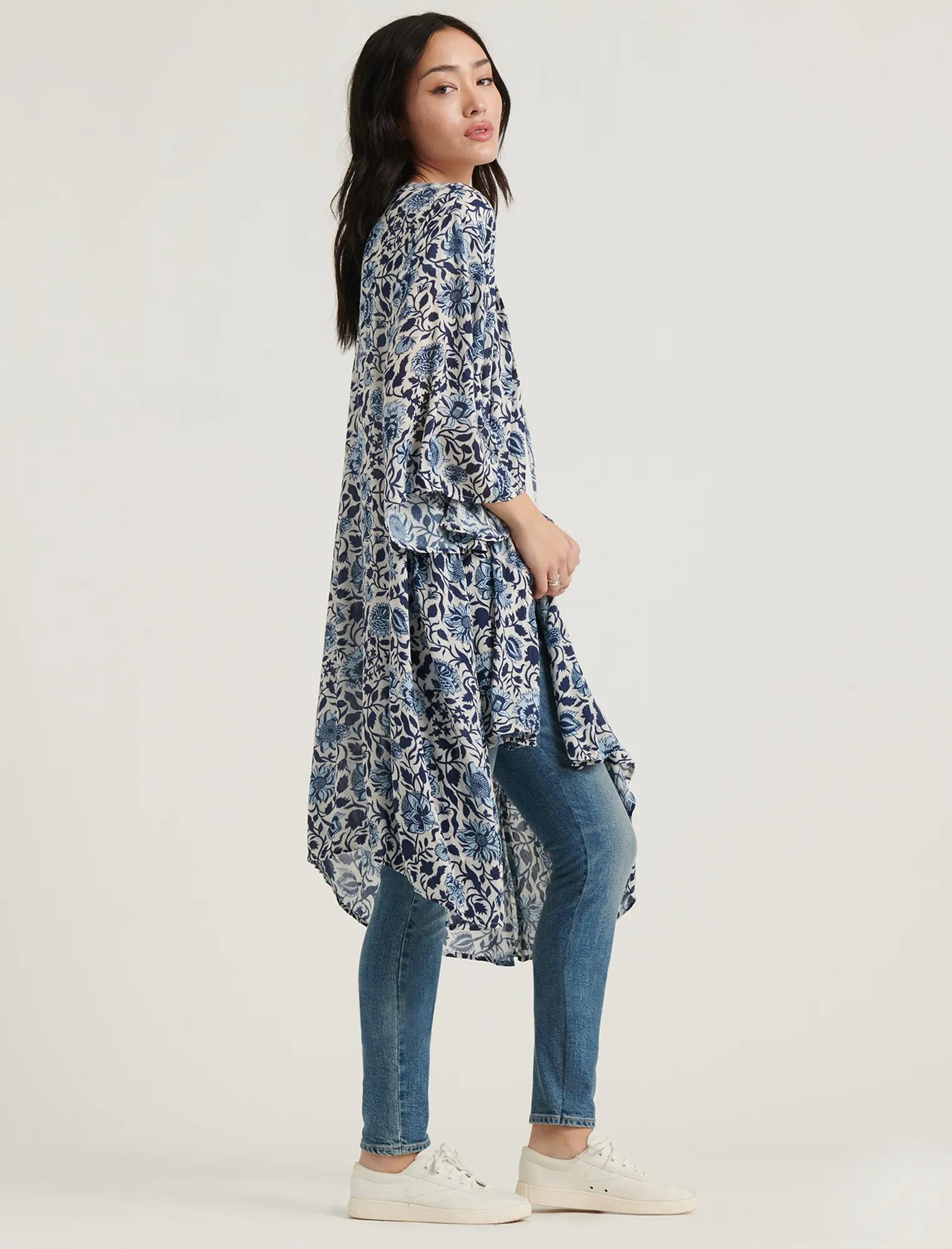 FLORAL WATERFALL KIMONO, image 2