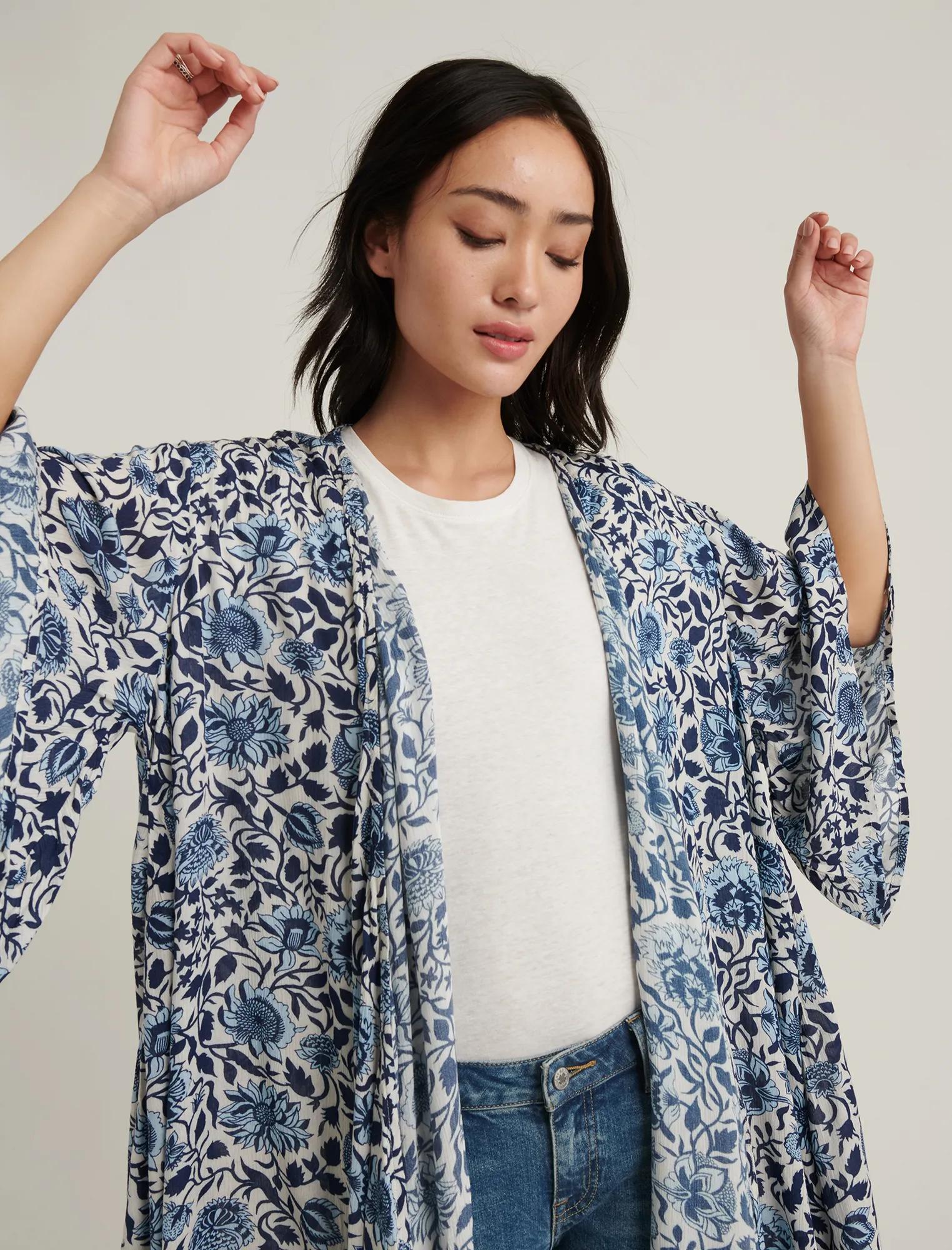 FLORAL WATERFALL KIMONO, image 4