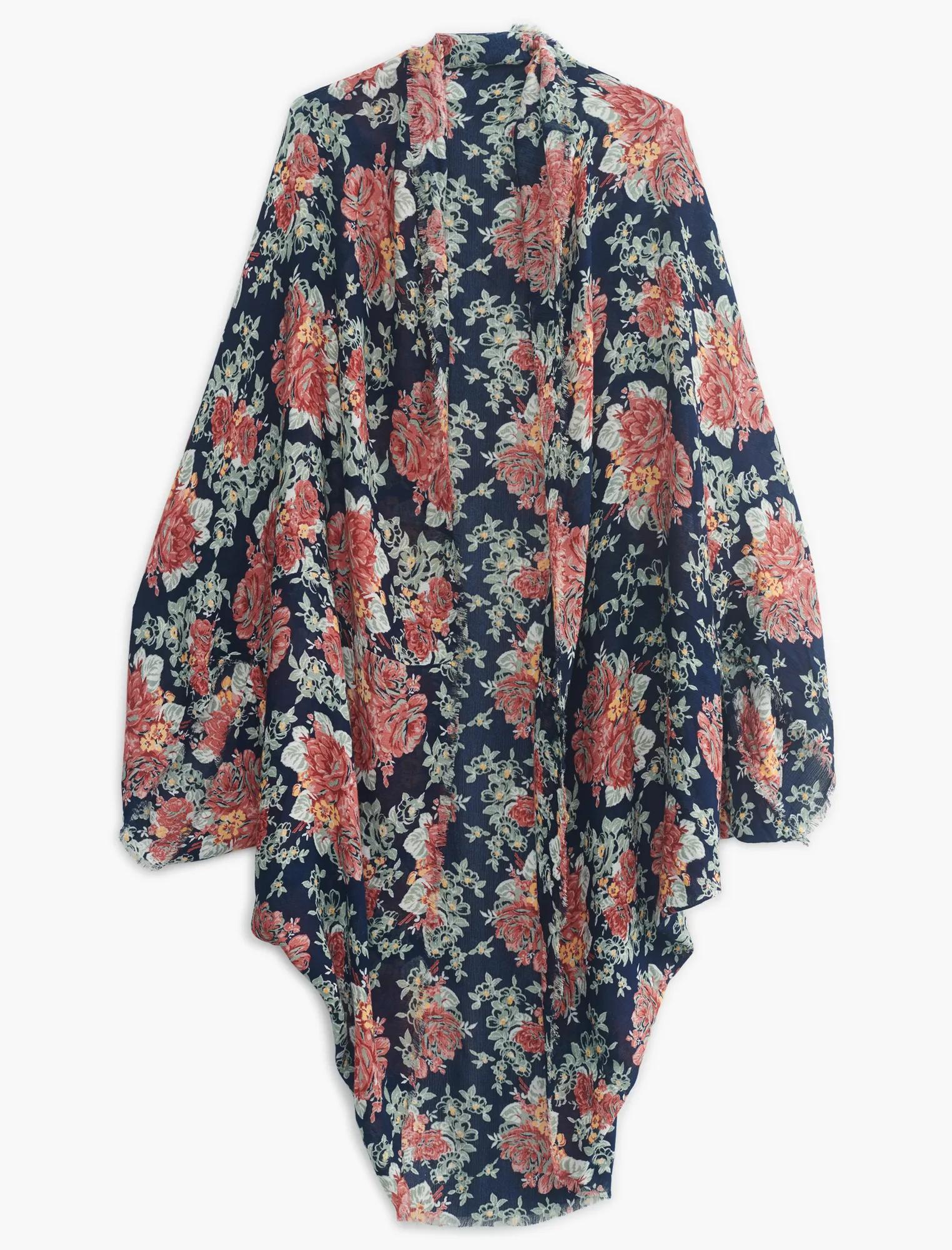 FLORAL CAPE KIMONO, image 5