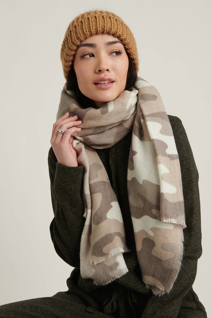 BRUSHED CAMO SCARF, image 2