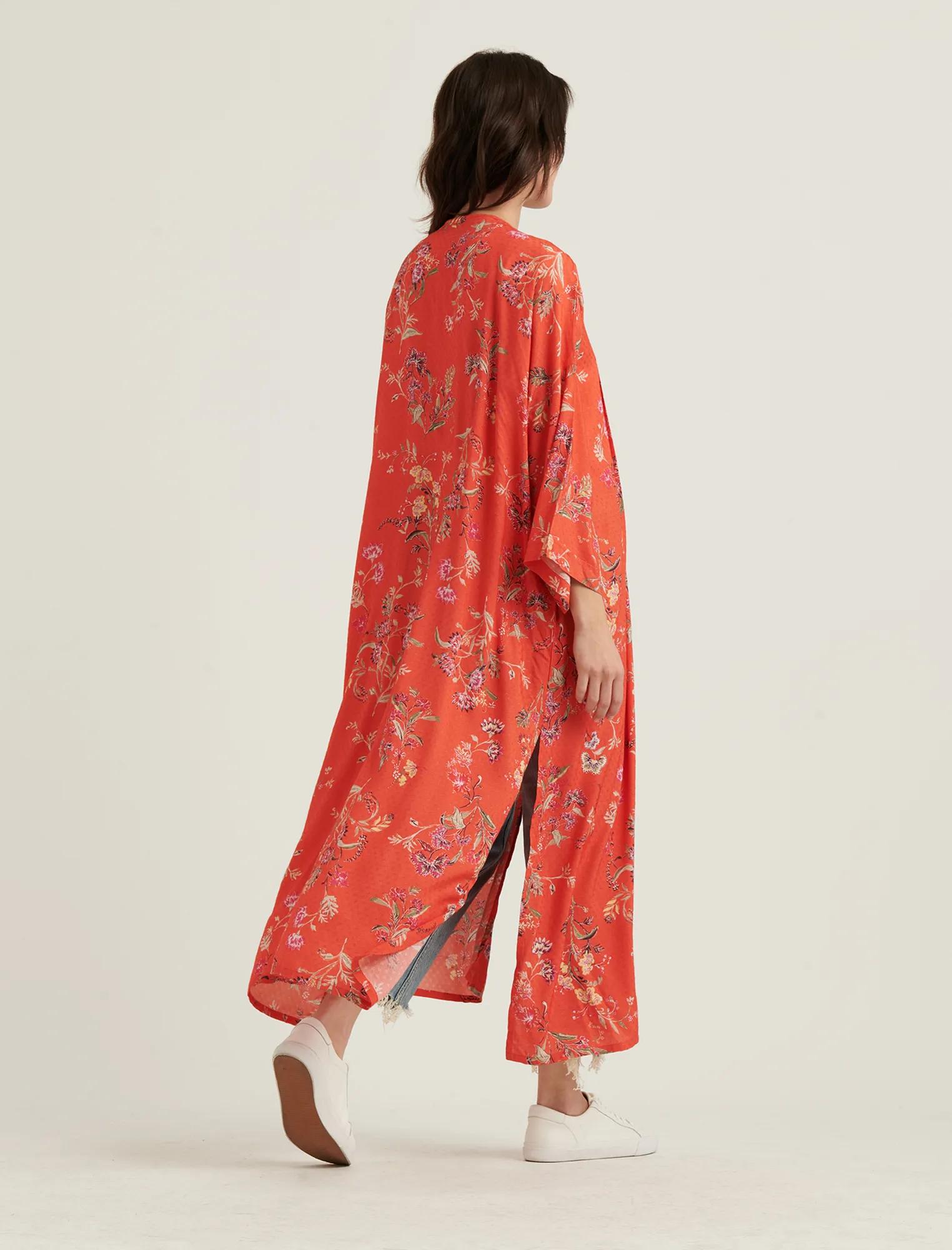 FLORAL TEXTURE KIMONO, image 3