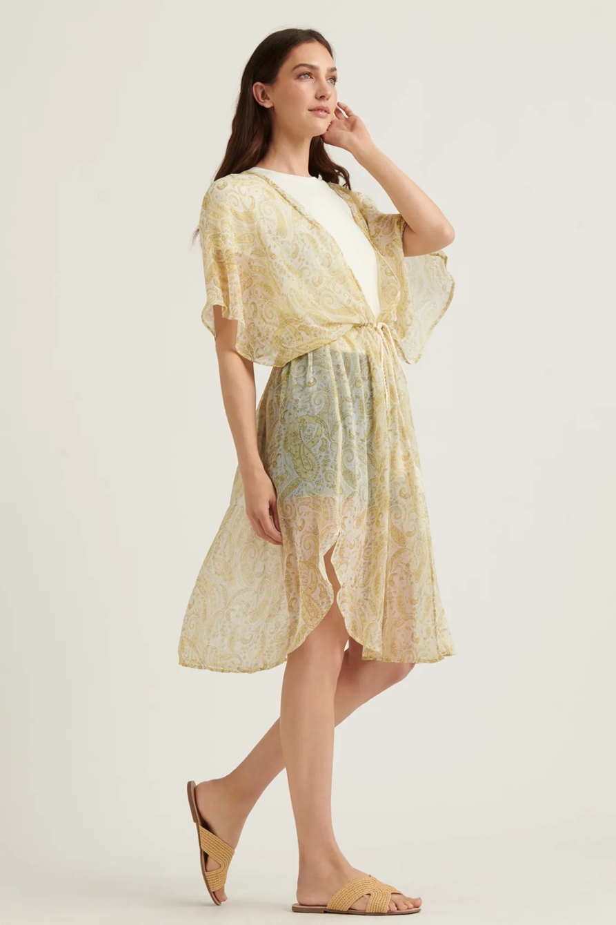 PAISLEY TIE KIMONO, image 2