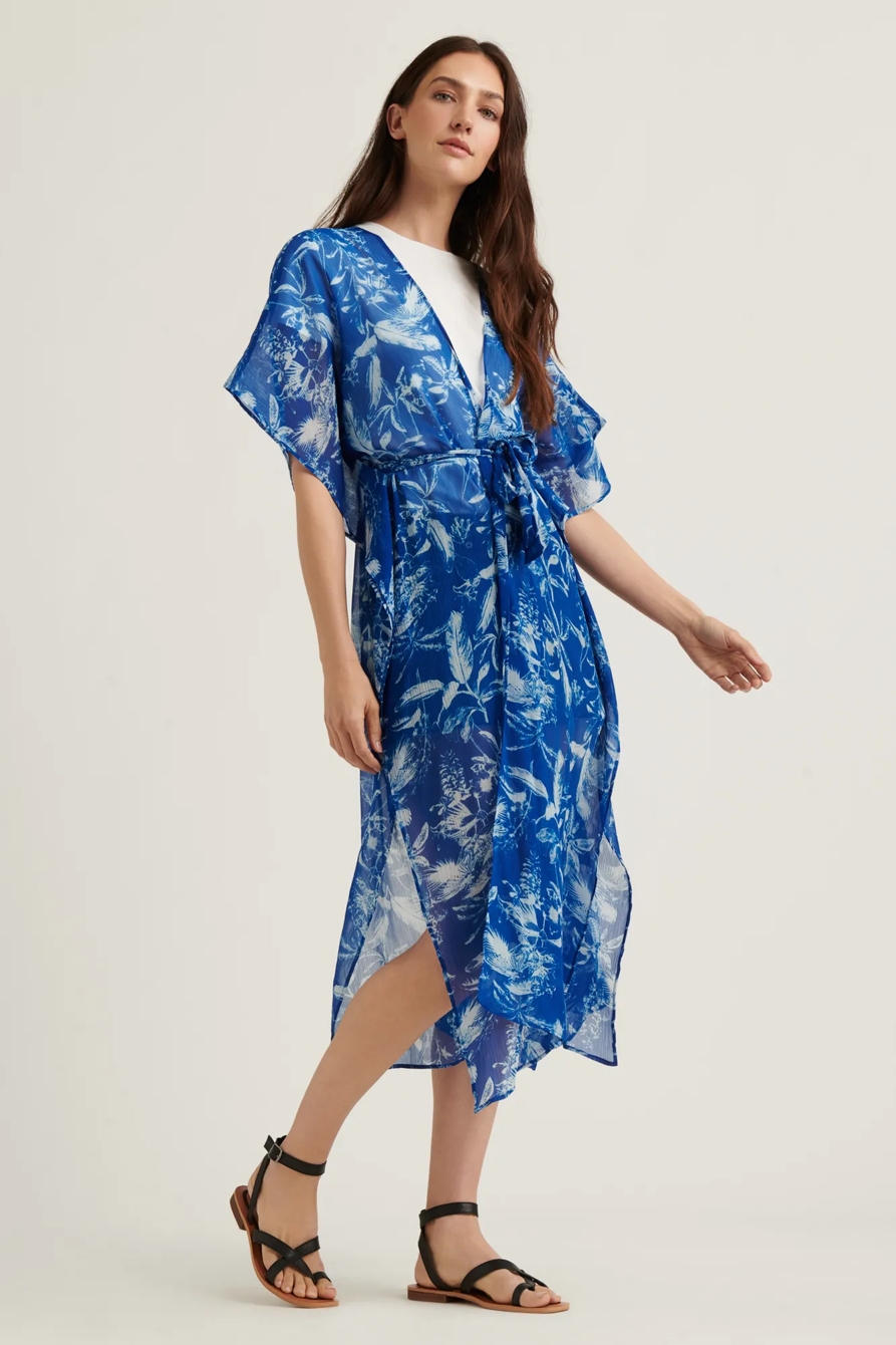 TROPICAL PRINT KIMONO, image 2