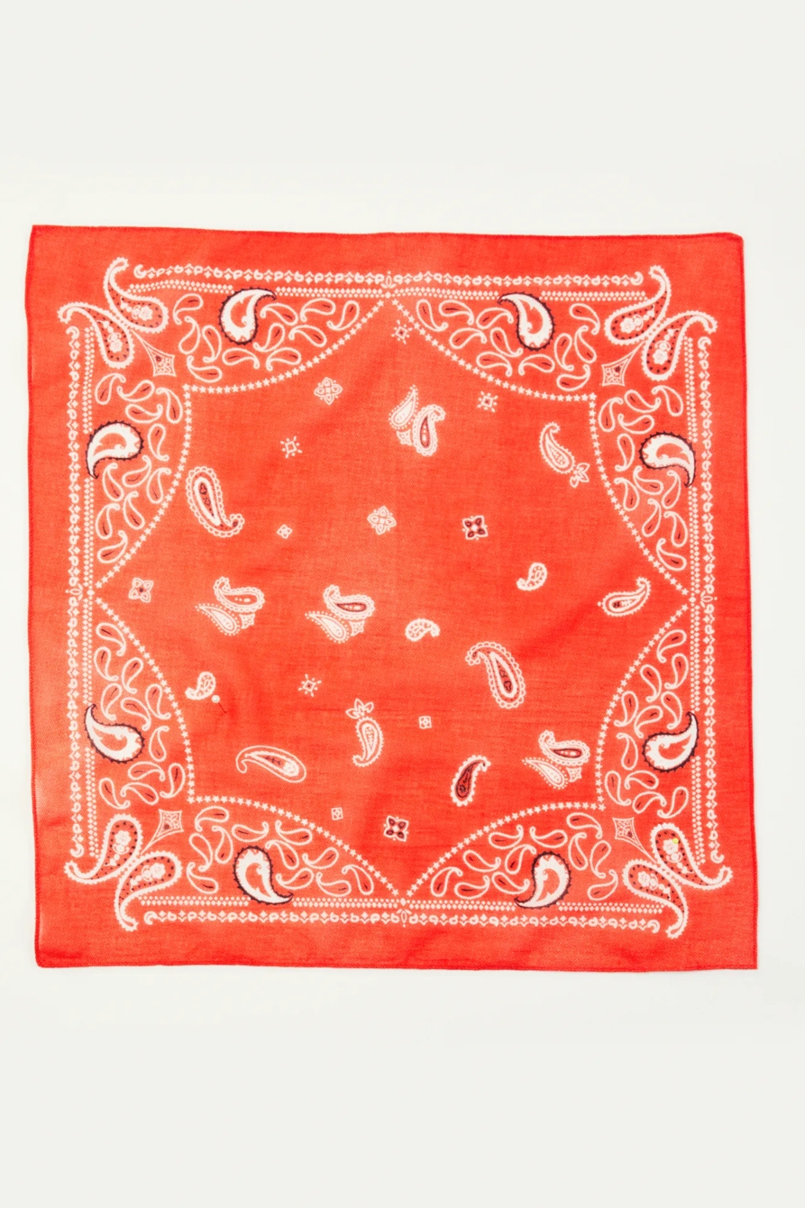 RED WASHED BANDANA, image 2