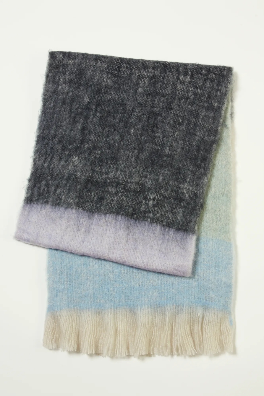CHUNKY MULTI STRIPE SCARF, image 2