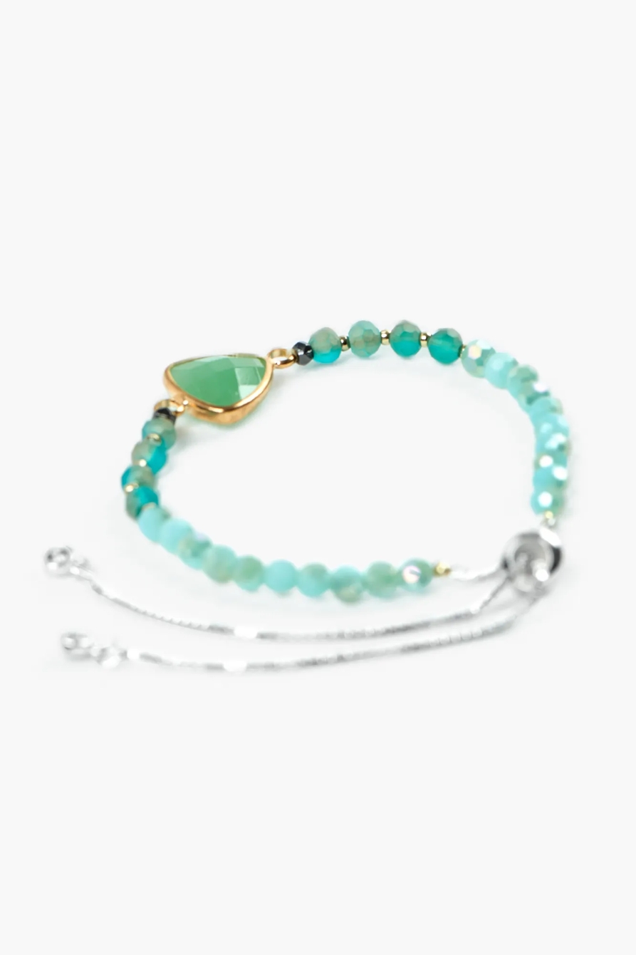 GREEN BEADED BRACELET, image 2