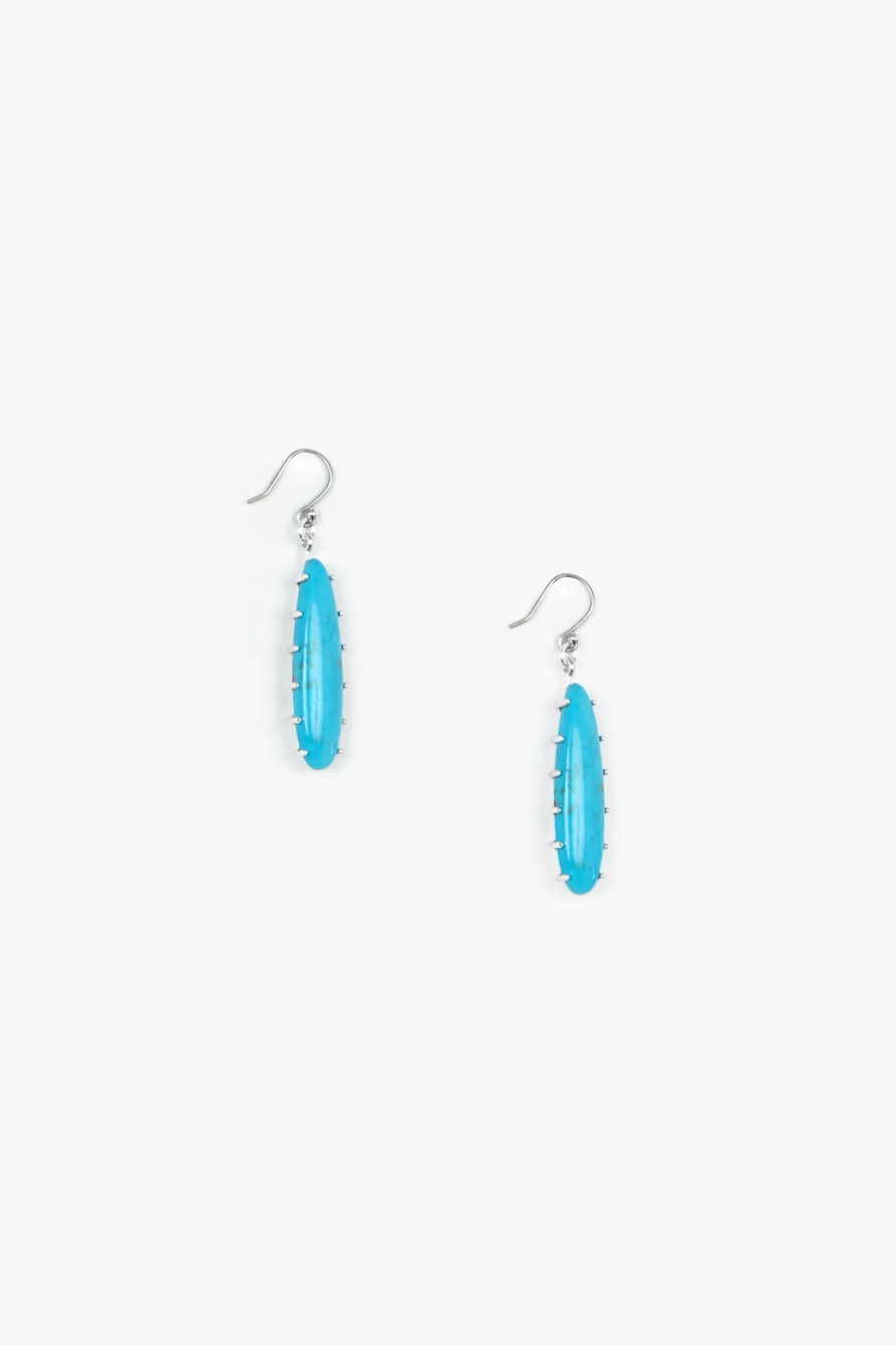 TURQUOISE DROP EARRINGS, image 1
