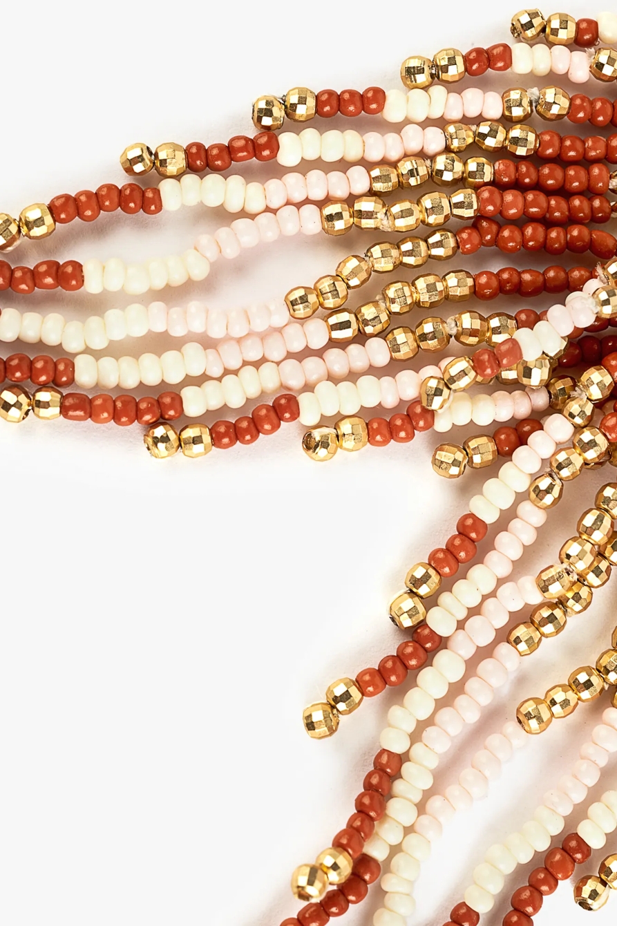 FRINGE BEADED EARRINGS, image 3