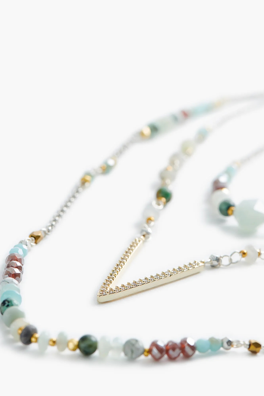 BEADED LAYER COLLAR NECKLACE, image 4