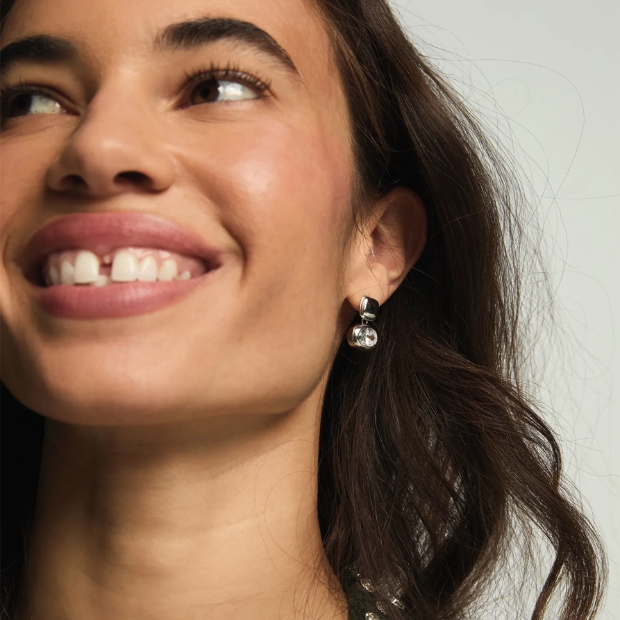 Lucky Brand Double Stone Drop Earring - Women's Ladies Accessories Jewelry Earrings