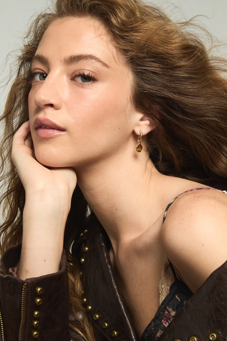 BEADED EARRING AND HOOP SET, image 2