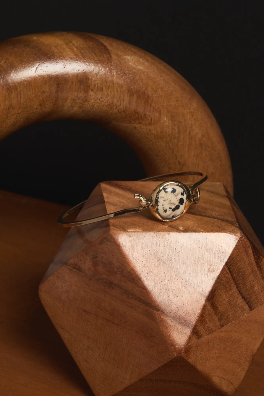 DALMATION STONE CUFF BRACELET, image 2