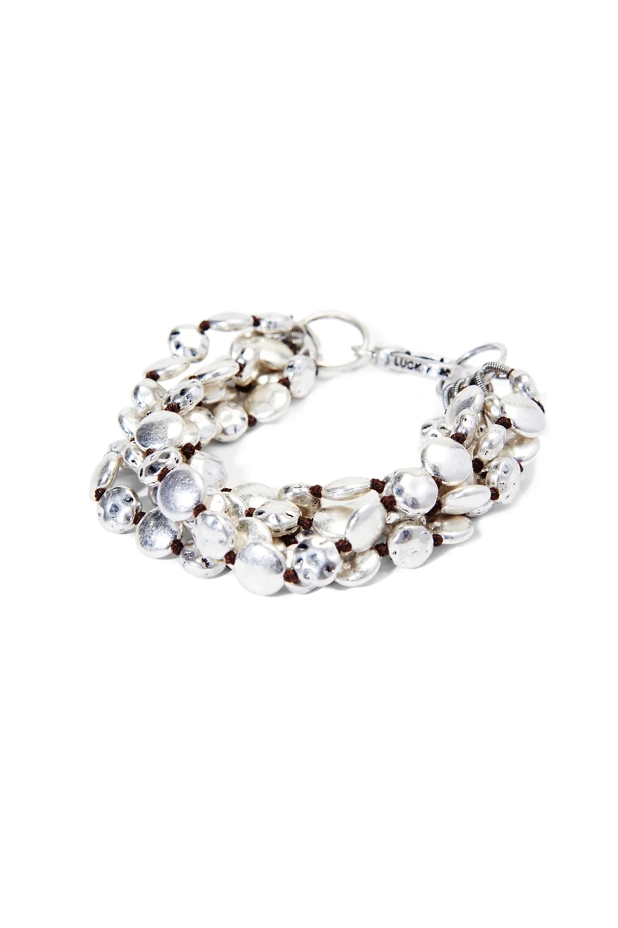 SILVER COIN BRACELET, image 1