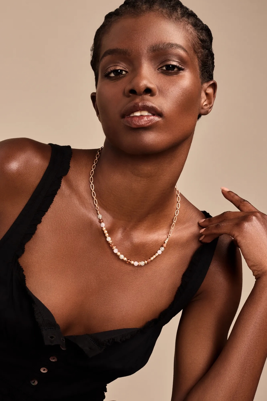 BEADED CHAIN NECKLACE, image 2