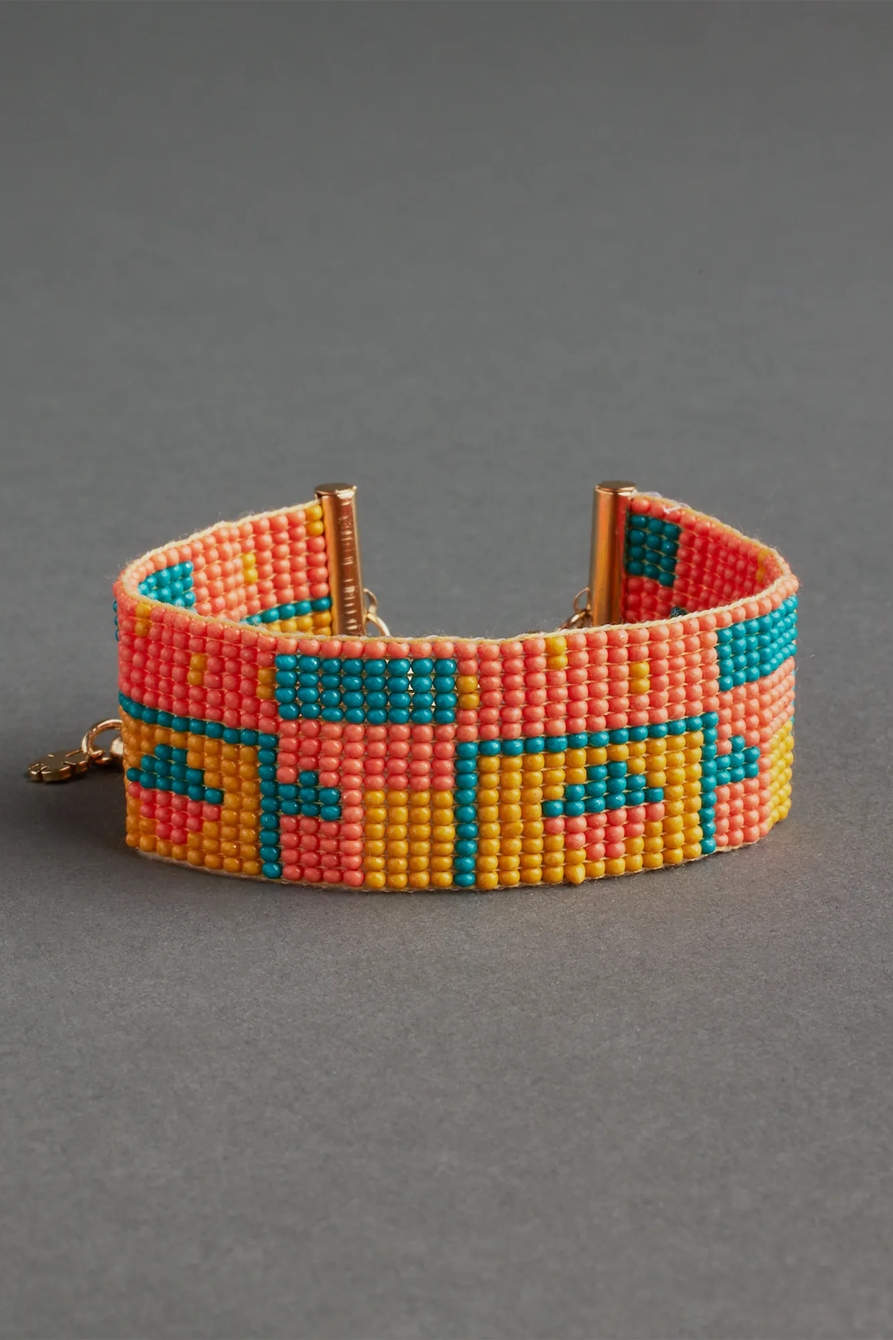 MULTI COLOR GEOMETRIC WRAP BRACELET, image 1