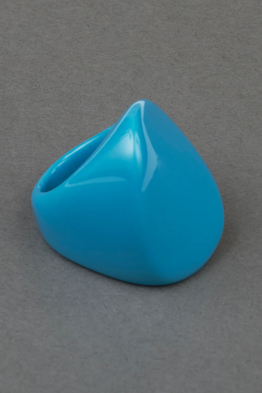 BLUE ASYMMETRICAL RING, image 2
