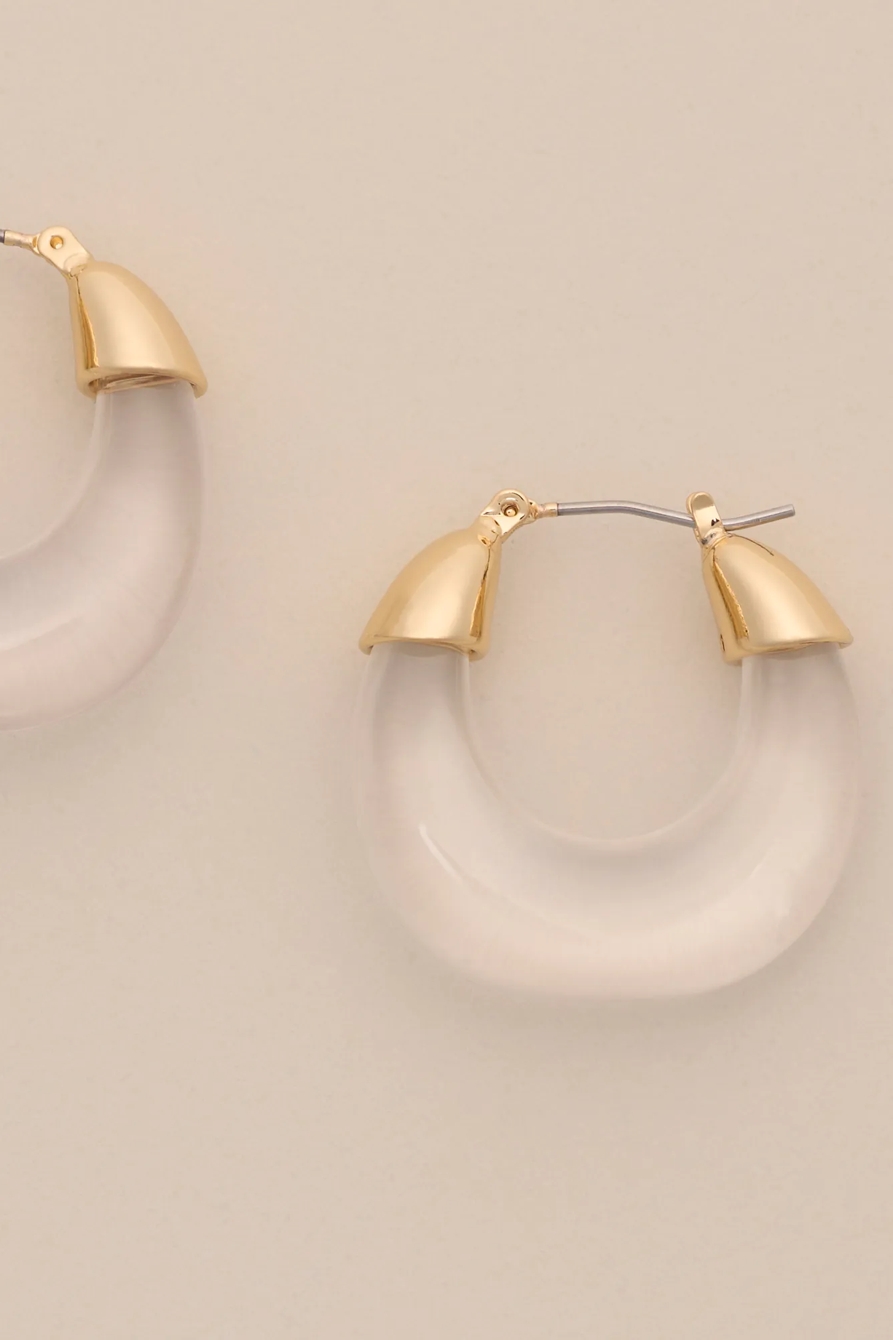 RESIN HOOP EARRINGS, image 2