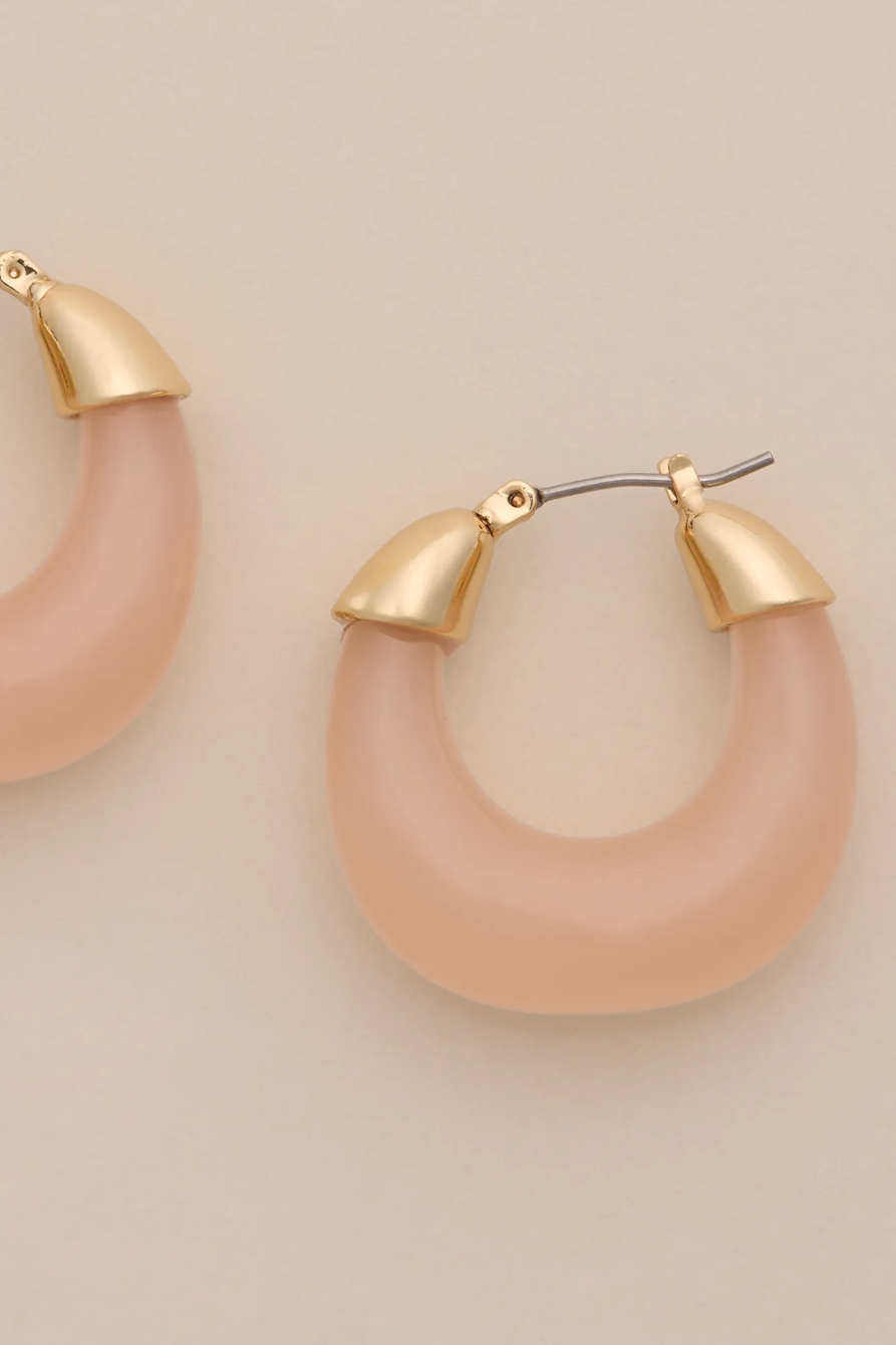 RESIN HOOP EARRINGS, image 2