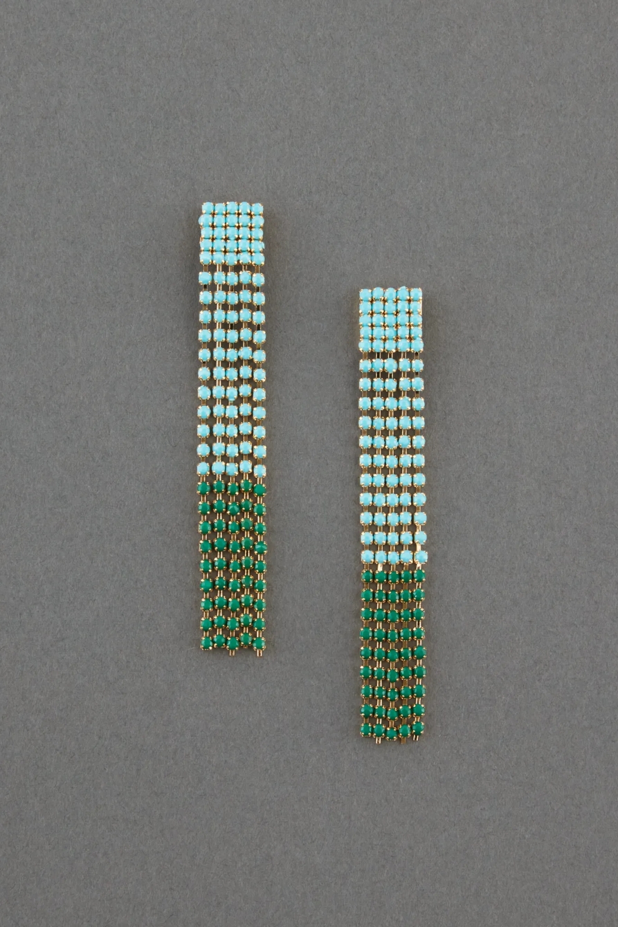 TURQUOISE SPARKLE EARRING, image 1