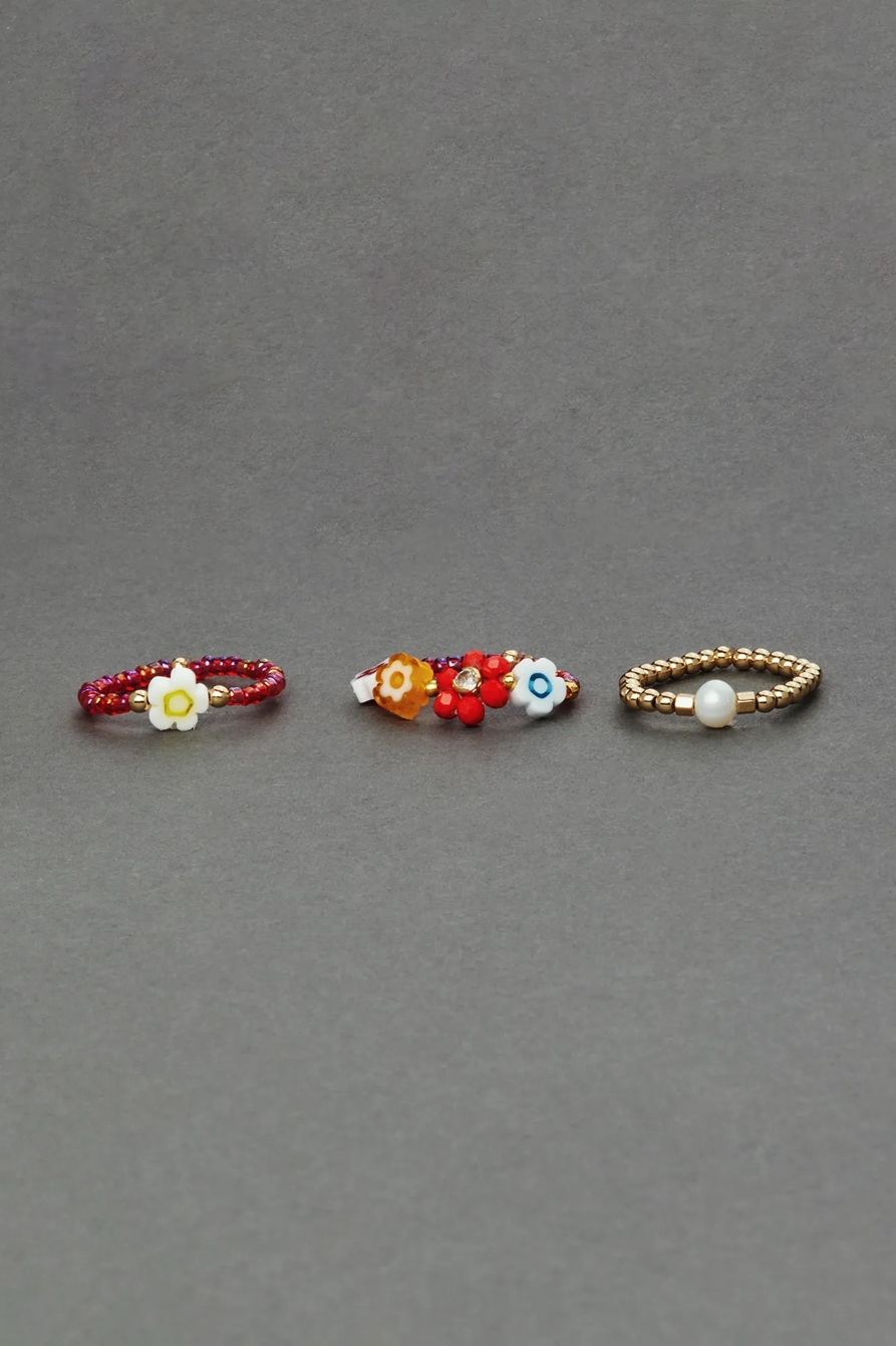 BEADED CAMP DAISY RING, image 1
