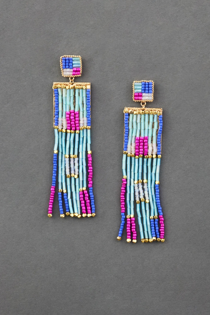 COLORFUL STATEMENT EARRING, image 1