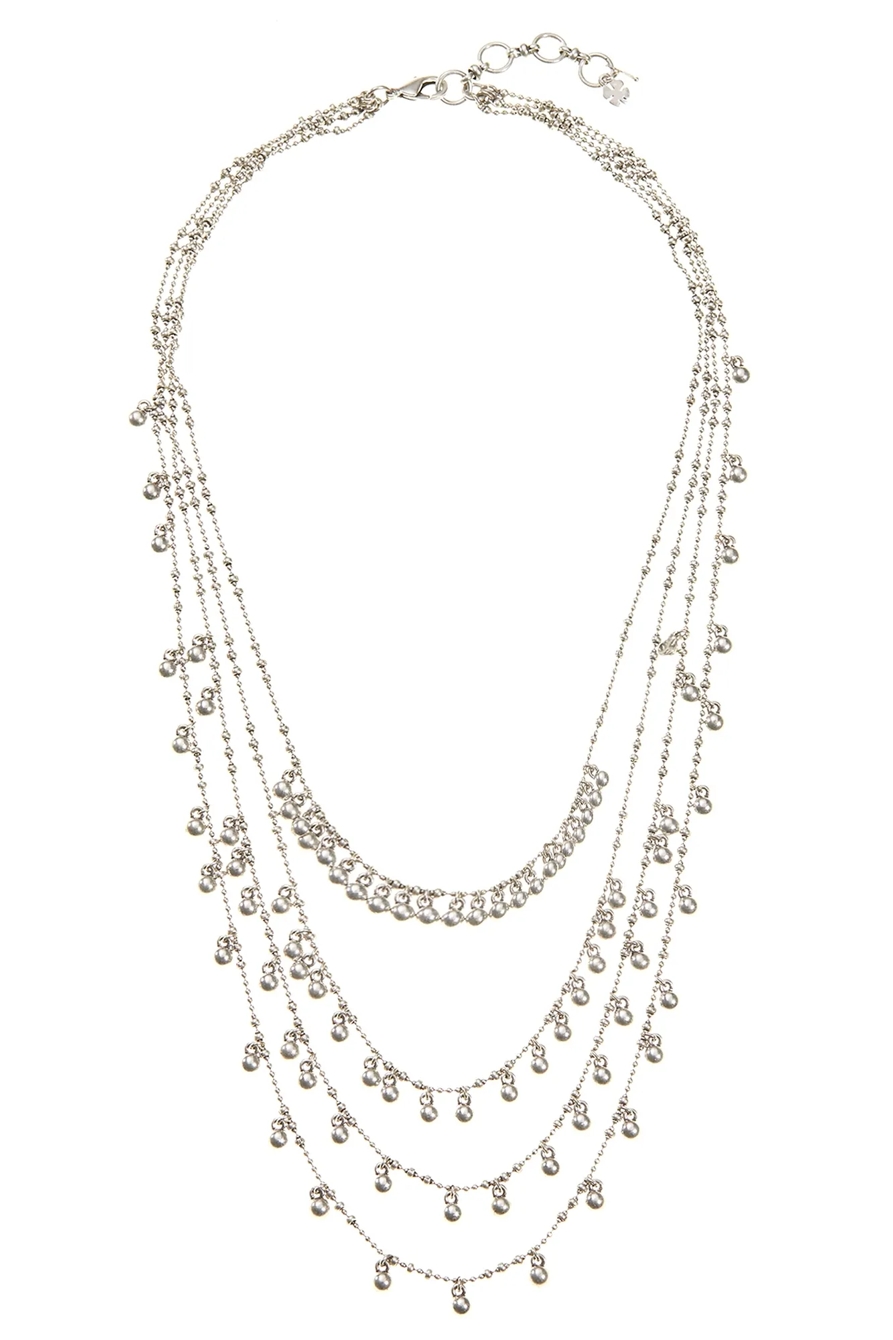 SILVER MULTI LAYER NECKLACE, image 1