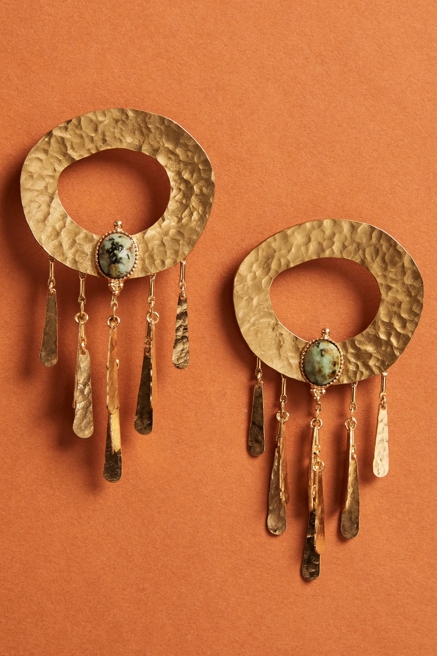 FRINGE STATEMENT EARRINGS, image 1