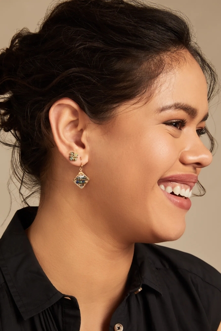 TURQ MIX EARRING SET, image 2