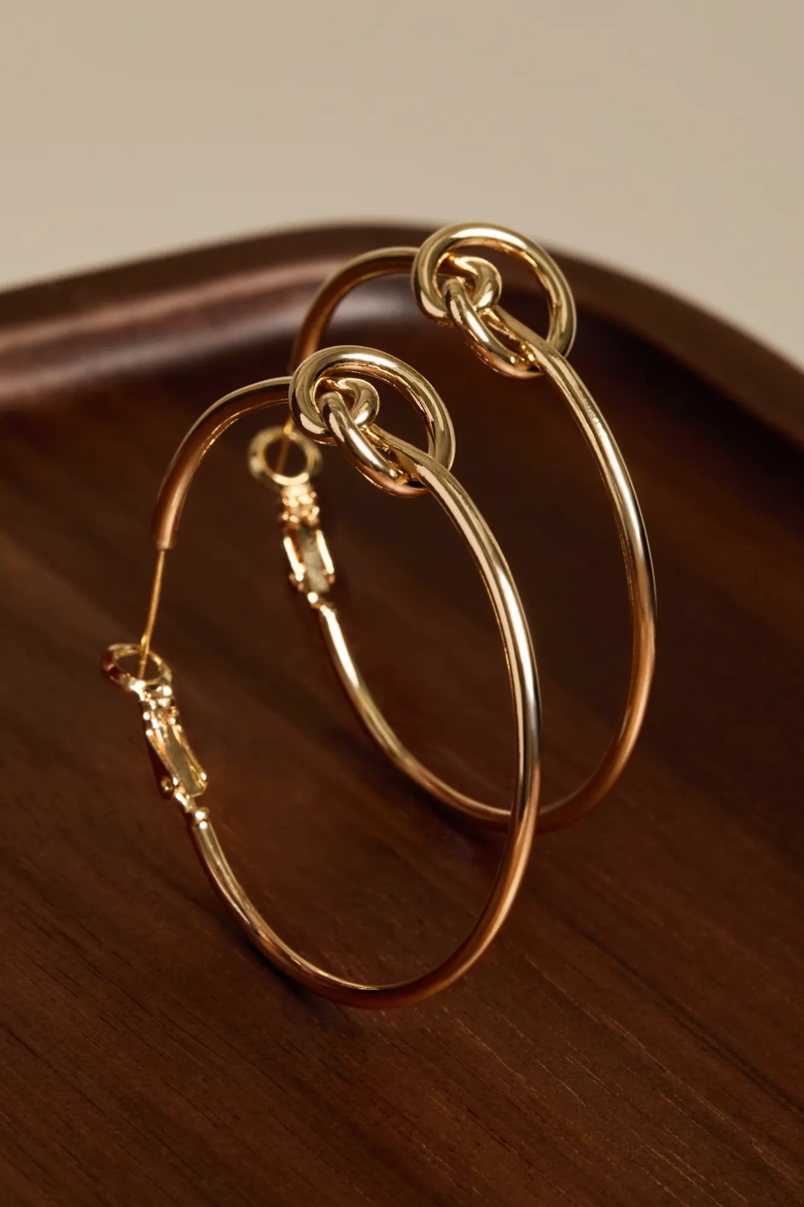 KNOT HOOP EARRING, image 2