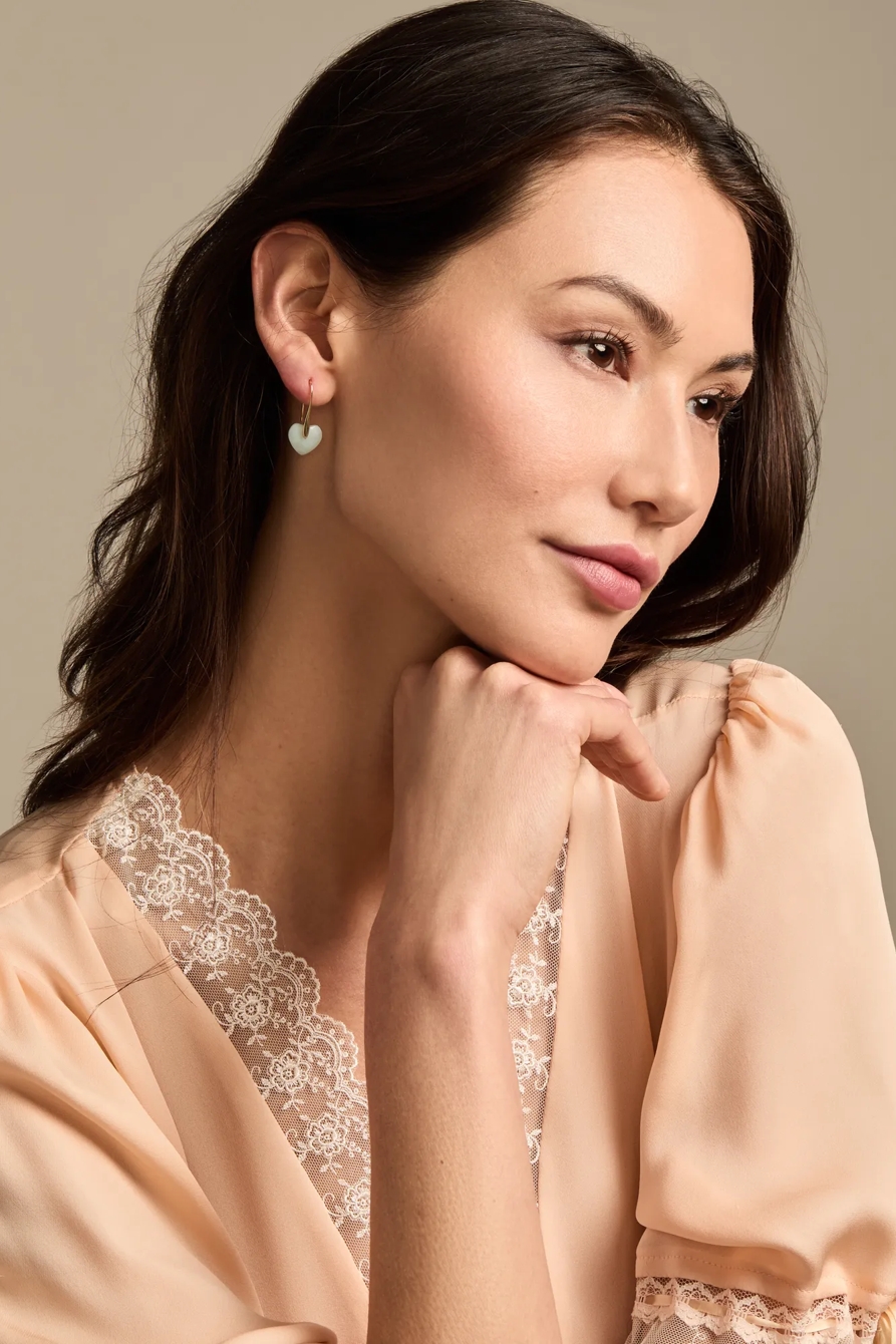 HEART DROP EARRINGS, image 2