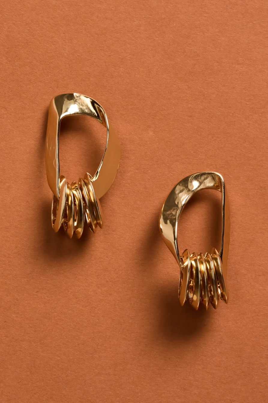MINI HOOP DROP EARRINGS, image 2