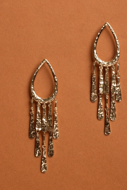 FRINGE DROP EARRINGS, image 1