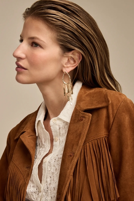 FRINGE DROP EARRINGS, image 2