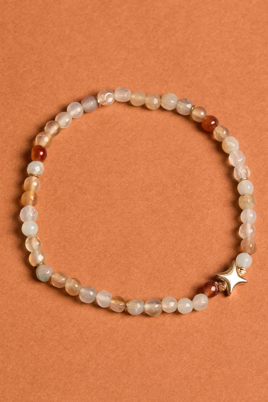 NEUTRAL BEADED STRETCH BRACELET, image 2
