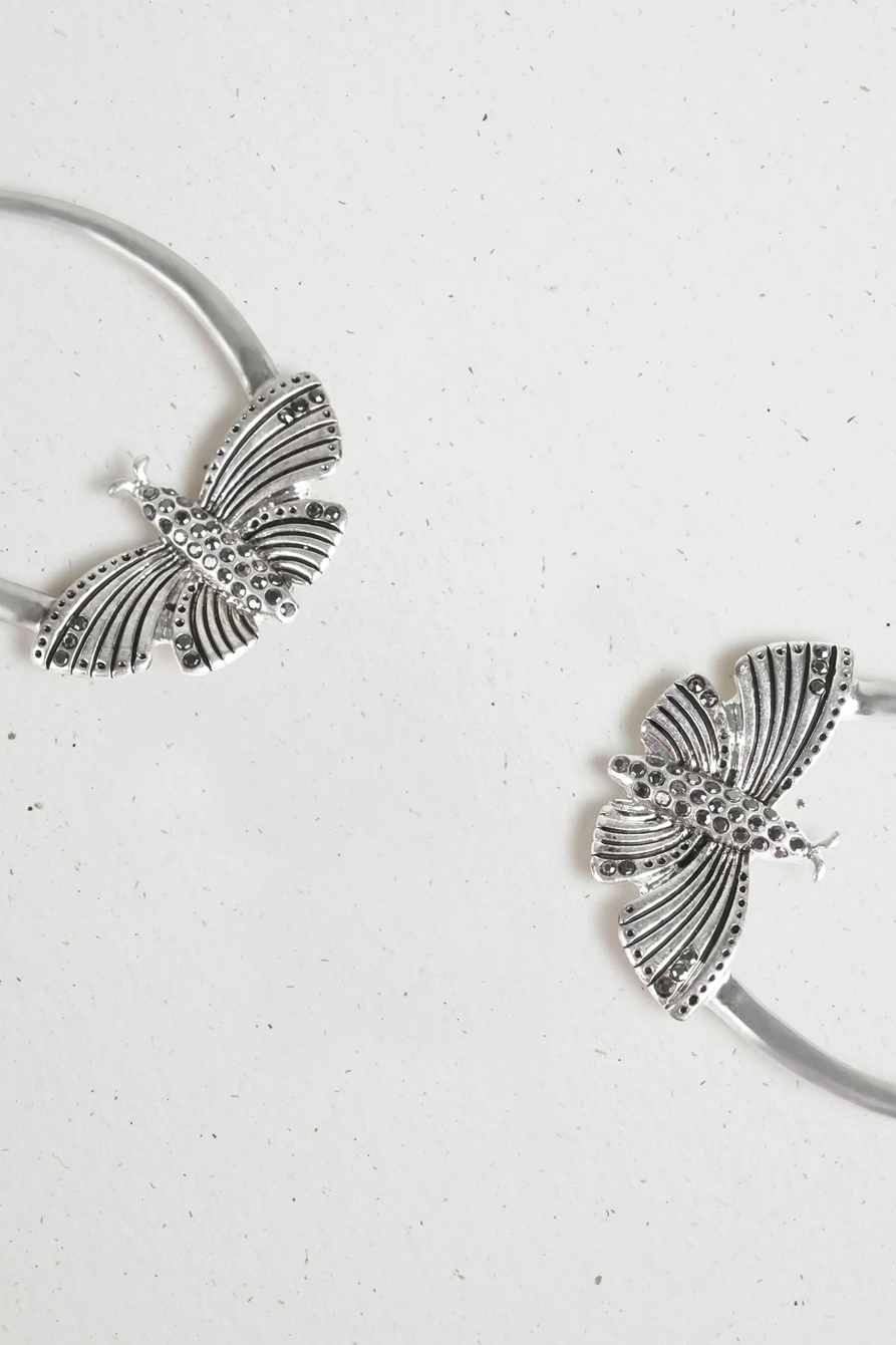PAVE BUTTERFLY EARRINGS, image 3