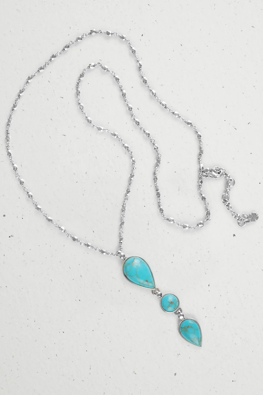 TURQUOISE STACK PENDANT NECKLACE, image 3