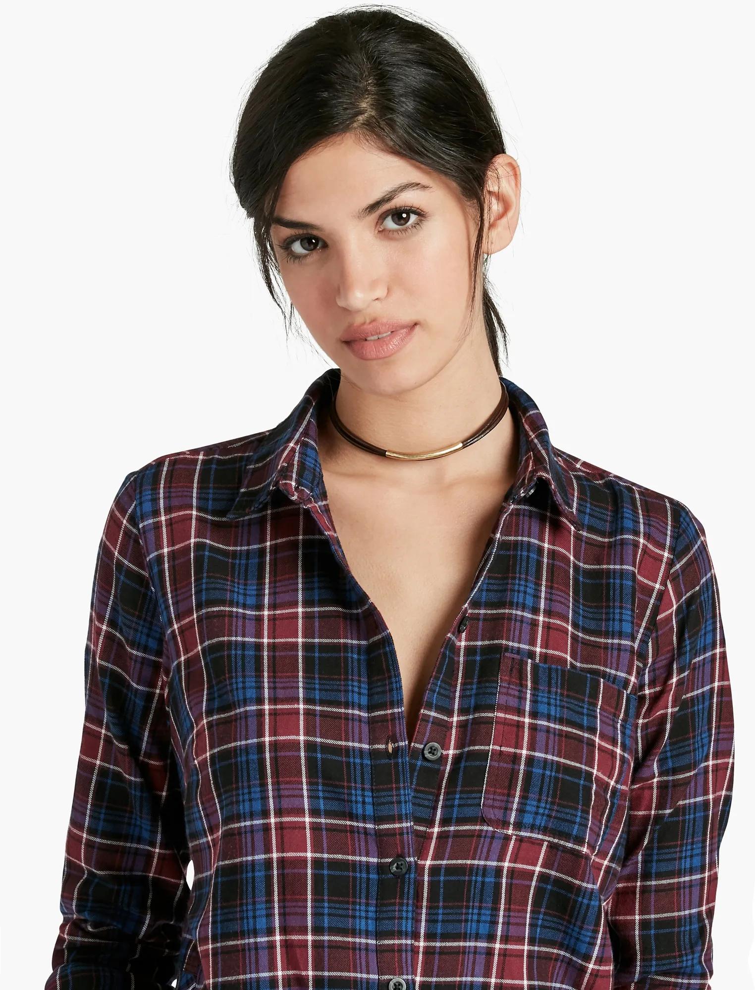 BROWN LEATHER CHOKER NECKLACE, image 2