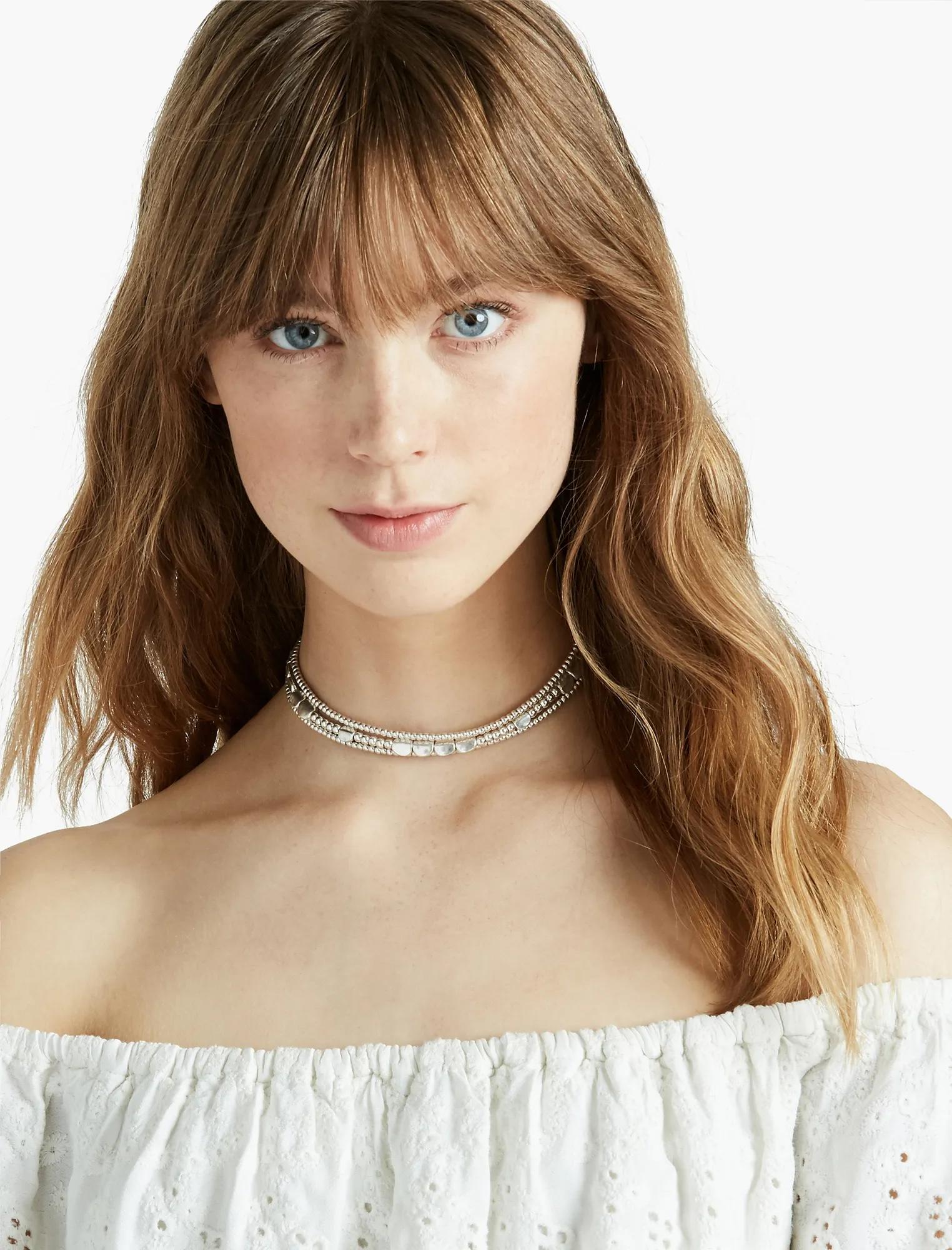SILVER TRIPLE LAYER CHOKER, image 2